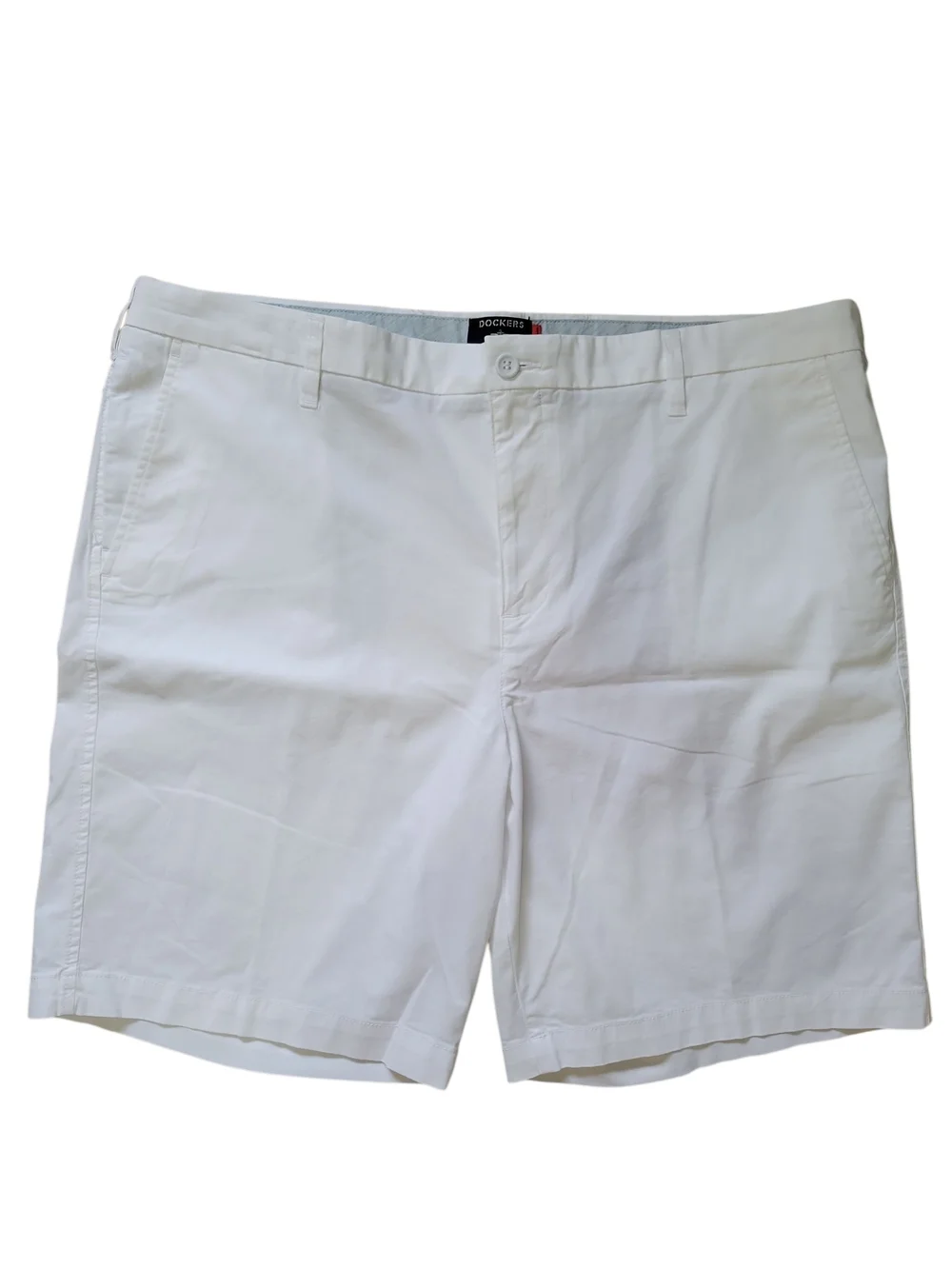 Dockers White Men's Shorts with Navy Trim